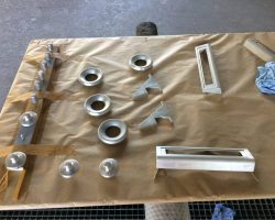 Sandblasted ACS parts